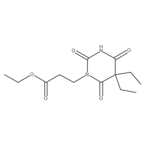 1-(2-Carbethoxyethyl)-5,5-diethyl barbituric acid结构式