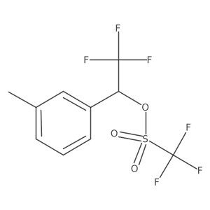 2,2,2-Trifluoro-1-(m-tolyl)ethyl trifluoromethanesulfonate Structure