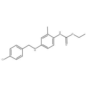 [4-(4-Chloro-benzylamino)-2-methylphenyl]-carbamic acid ethyl ester Structure