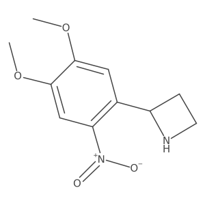 2-(4,5-Dimethoxy-2-nitrophenyl)azetidine结构式