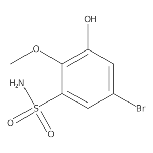 5-Bromo-3-hydroxy-2-methoxybenzenesulfonamide Structure