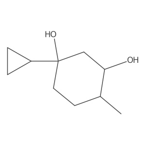 (1S,3S,4R)-1-cyclopropyl-4-methylcyclohexane-1,3-diol Structure