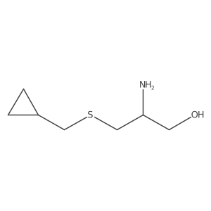 R-2-Amino-3-cyclopropylmethylsulfanyl-propan-1-ol Structure