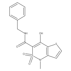 N-benzyl-4-hydroxy-1-methyl-2,2-dioxo-1H-2lambda6-thieno[3,2-c][1,2]thiazine-3-carboxamide Structure