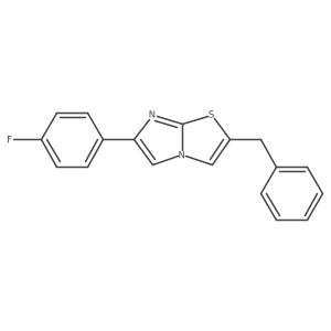 2-Benzyl-6-(4-fluorophenyl)imidazo[2,1-b][1,3]thiazole结构式
