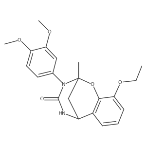 3-(3,4-dimethoxyphenyl)-10-ethoxy-2-methyl-5,6-dihydro-2H-2,6-methanobenzo[g][1,3,5]oxadiazocin-4(3H)-one结构式