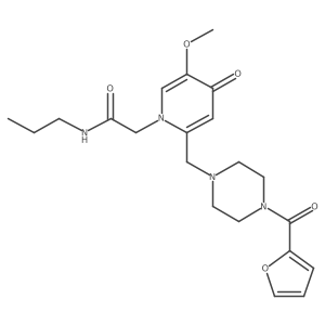 2-(2-((4-(furan-2-carbonyl)piperazin-1-yl)methyl)-5-methoxy-4-oxopyridin-1(4H)-yl)-N-propylacetamide Structure