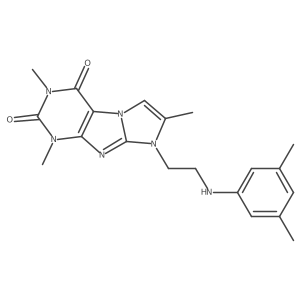 8-(2-((3,5-dimethylphenyl)amino)ethyl)-1,3,7-trimethyl-1H-imidazo[2,1-f]purine-2,4(3H,8H)-dione Structure