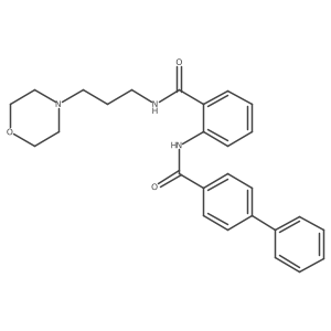 N-(2-{[3-(morpholin-4-yl)propyl]carbamoyl}phenyl)biphenyl-4-carboxamide Structure