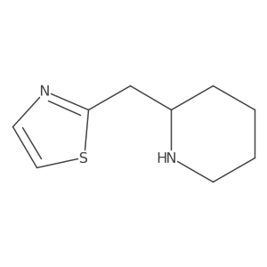 2-[(1,3-Thiazol-2-yl)methyl]piperidine结构式