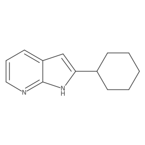 2-Cyclohexyl-1H-pyrrolo[2,3-B]pyridine结构式