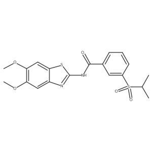 N-(5,6-dimethoxybenzo[d]thiazol-2-yl)-3-(isopropylsulfonyl)benzamide Structure