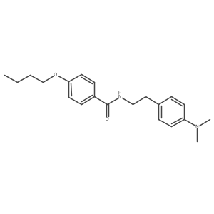 4-butoxy-N-(4-(dimethylamino)phenethyl)benzamide Structure