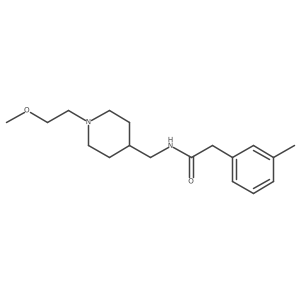 N-((1-(2-methoxyethyl)piperidin-4-yl)methyl)-2-(m-tolyl)acetamide Structure