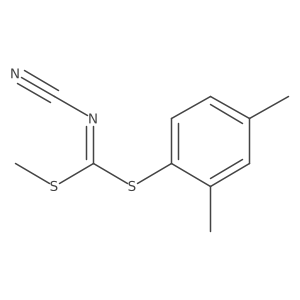 Methyl (2,4-dimethylphenyl) cyanocarbonimido-dithioate Structure