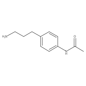 N-[4-(3-aminopropyl)phenyl]acetamide Structure