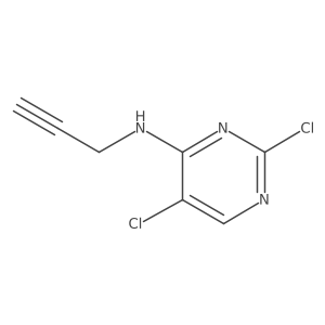 (2,5-Dichloro-pyrimidin-4-yl)-prop-2-ynyl-amine结构式
