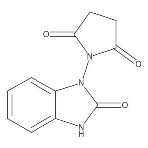 1-(2,3-Dihydro-2-oxo-1H-benzimidazol-1-yl)-2,5-pyrrolidinedione Structure