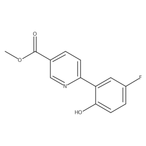 Methyl 6-(5-fluoro-2-hydroxyphenyl)nicotinate结构式