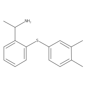 2-[(3,4-Dimethylphenyl)thio]-I+/--methylbenzenemethanamine Structure