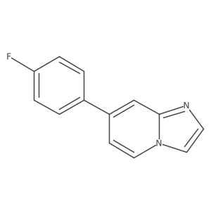 7-(4-fluorophenyl)imidazo[1,2-a]pyridine结构式