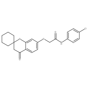 N-(5-chloropyridin-2-yl)-2-[(4-oxo-3,4-dihydrospiro[chromene-2,1'-cyclohexan]-7-yl)oxy]acetamide Structure