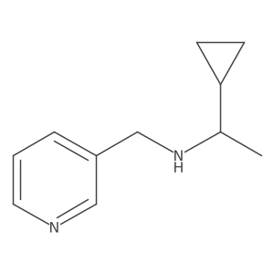 1-cyclopropyl-N-(pyridin-3-ylmethyl)ethanamine结构式
