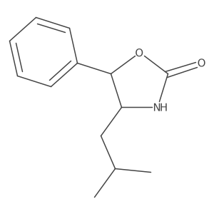 (4S,5R)-4-Isobutyl-5-phenyloxazolidin-2-one结构式