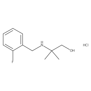 2-[(2-Fluorobenzyl)amino]-2-methyl-1-propanol hydrochloride Structure