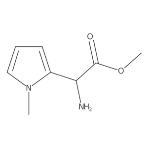 methyl 2-amino-2-(1-methyl-1H-pyrrol-2-yl)acetate Structure