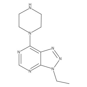 3-Ethyl-7-(piperazin-1-yl)-3H-[1,2,3]triazolo[4,5-d]pyrimidine Structure