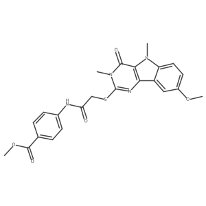 N-[4-(dimethylamino)benzyl]-1,5-dimethyl-4-oxo-4,5-dihydro-1H-pyrrolo[3,2-c]pyridine-2-carboxamide结构式