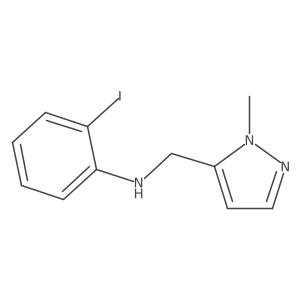 2-Iodo-N-((1-methyl-1h-pyrazol-5-yl)methyl)aniline Structure