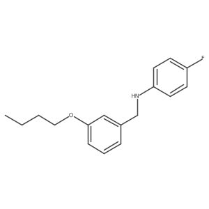 3-Butoxy-N-(4-fluorophenyl)benzenemethanamine Structure