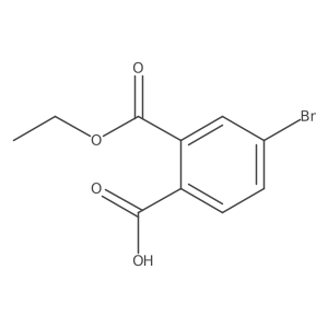 4-Bromo-2-ethoxycarbonylbenzoic acid Structure