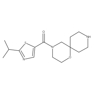 (2-Isopropylthiazol-5-yl)(1-oxa-4,9-diazaspiro[5.5]undecan-4-yl)methanone Structure