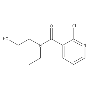2-Chloro-N-ethyl-N-(2-hydroxyethyl)nicotinamide结构式