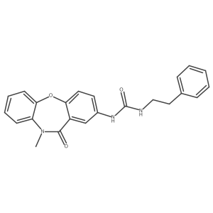 1-(10-Methyl-11-oxo-10,11-dihydrodibenzo[b,f][1,4]oxazepin-2-yl)-3-phenethylurea Structure