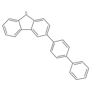 3-(biphenyl-4-yl)-9H-carbazole结构式