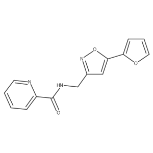 N-((5-(furan-2-yl)isoxazol-3-yl)methyl)picolinamide Structure