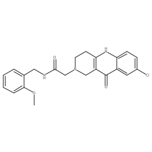 2-(8-chloro-10-oxo-3,4-dihydrobenzo[b][1,6]naphthyridin-2(1H,5H,10H)-yl)-N-(2-methoxybenzyl)acetamide Structure