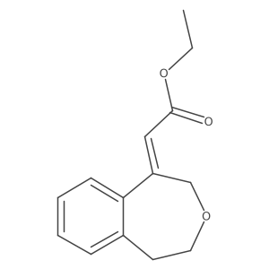 Ethyl 2-(1,2-dihydro-3-benzoxepin-5-ylidene)acetate结构式