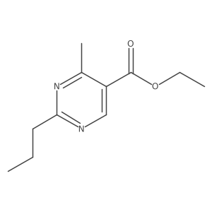 Ethyl 4-methyl-2-propylpyrimidine-5-carboxylate Structure