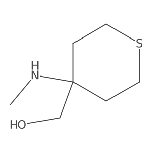 [4-(Methylamino)thian-4-yl]methanol结构式