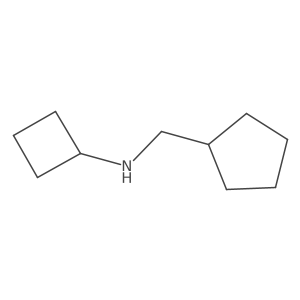 N-(cyclopentylmethyl)cyclobutanamine结构式