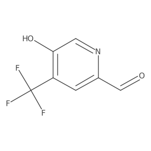 5-Hydroxy-4-(trifluoromethyl)picolinaldehyde结构式