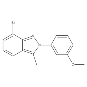 7-Bromo-2-(3-methoxyphenyl)-3-methyl-2h-indazole Structure