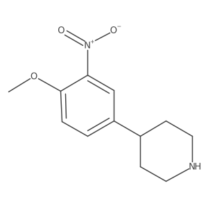 4-(4-Methoxy-3-nitrophenyl)piperidine Structure