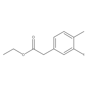 Benzeneacetic acid, 3-iodo-4-methyl-, ethyl ester结构式