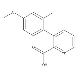 3-(2-Fluoro-4-methoxyphenyl)picolinic acid Structure